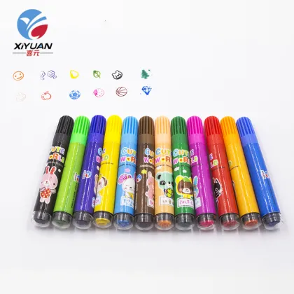 12-Color Water-Based Art Marker Pen Set for Artists and Crafters