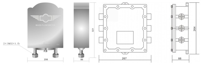 Mass flow meter for CNG fueling system