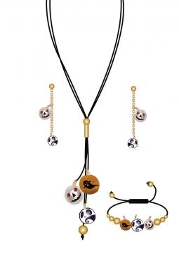 Halloween's Gift Custom Pearl Jewelry Set