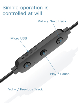Auricolari wireless IPX7 impermeabili a prova di sudore