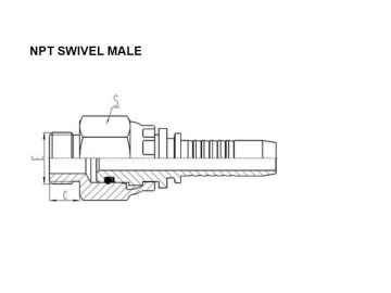 NPT Thread Swivel Male 15611SW