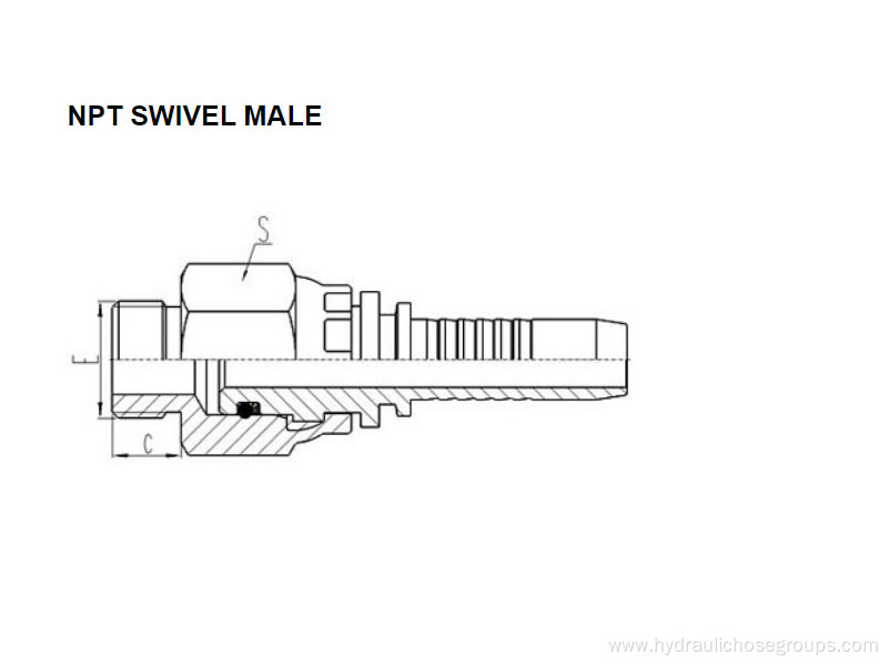 NPT Thread Swivel Male 15611SW