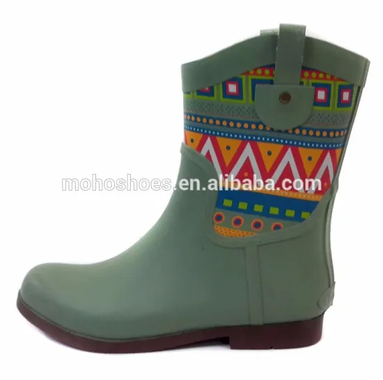 manufacturer rubber cowboy rain boots women waterproof