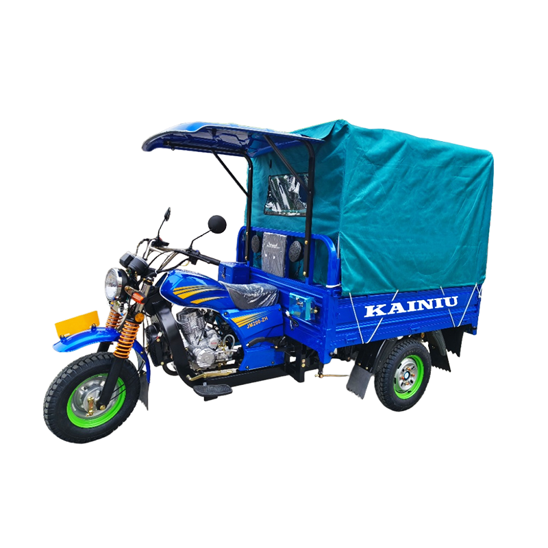Three wheeled vehicle with shed