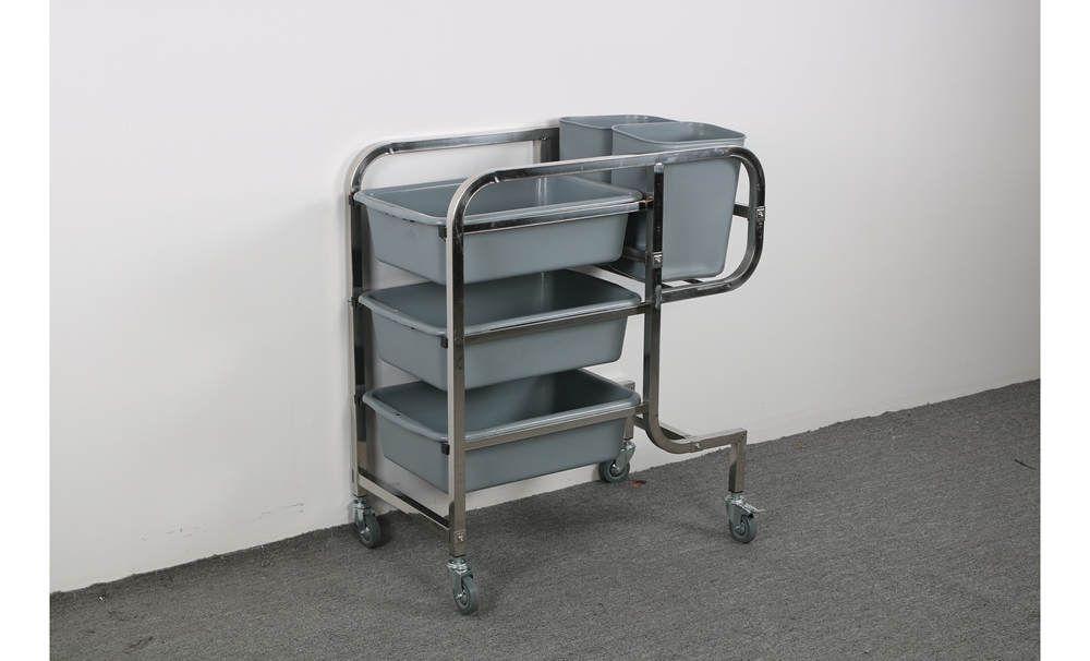 Stainless Steel Tableware collection cart