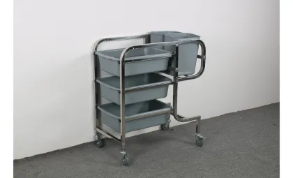 Stainless Steel Tableware collection cart