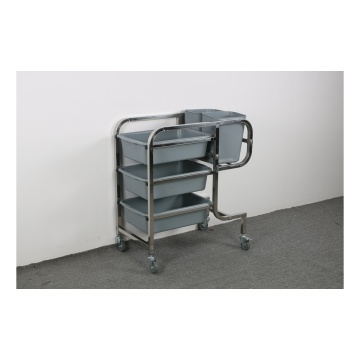 Stainless Steel Tableware collection cart