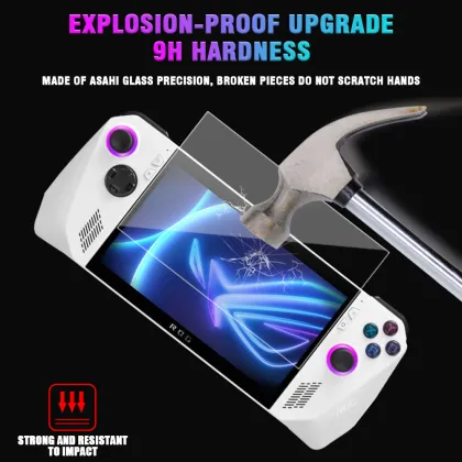 HD Fingerprint-proof Tempered Glass Screen Protector for ASUS Rog Ally