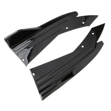 2 pcs universal gloss nera per auto posteriore spoiler labbro spoiler pinne diffusore anti-crash