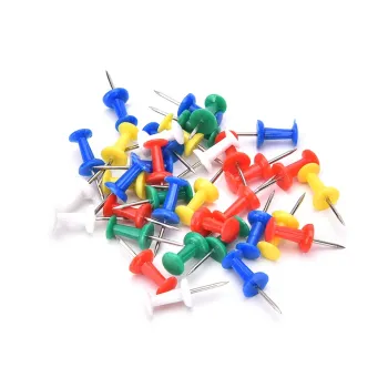 400pcs Multicolor Plastic Thumb Tacks: Office and School Stationery Assortment