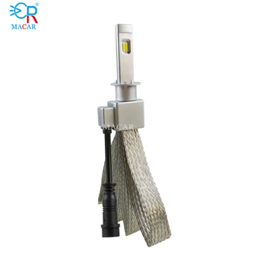 MACAR Customized H1 Front LED Headlight, 90W, 9000Lm, 360 Degree Adjustable, Tri-Color for Car, Motorcycle, Truck