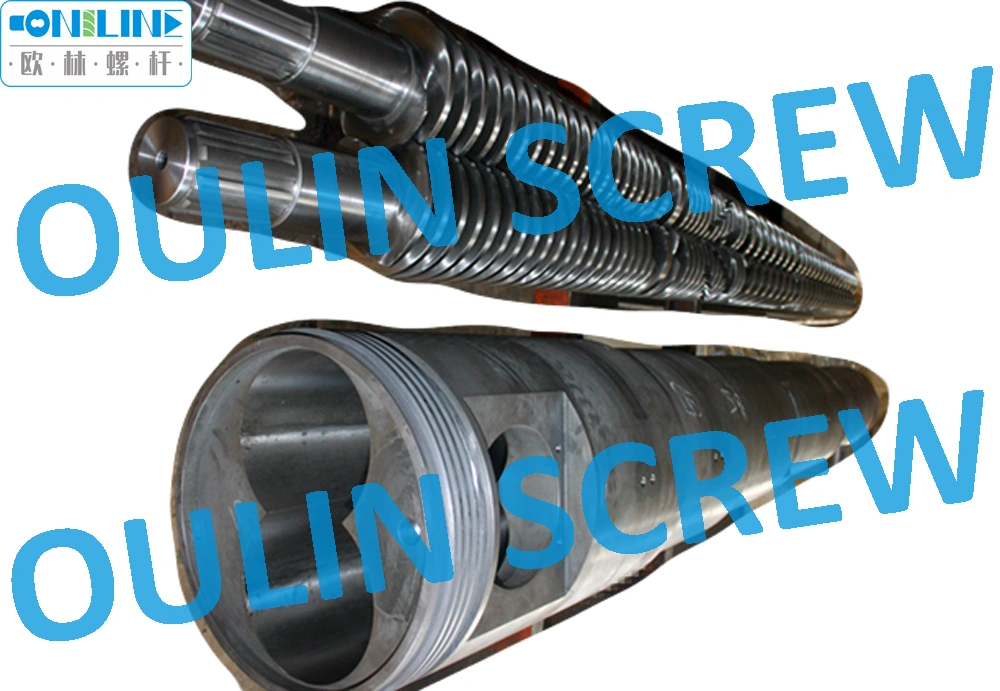 92/188 Twin Conical Screw and Barrel for PVC WPC Extrusion