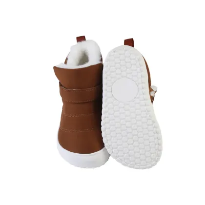 Children Solid Color Ergonomic Snow Boots