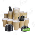 Disposable Paper Coffee Cups Ripple Wall Cup Printed Disposable Paper Coffee Cups Manufactory