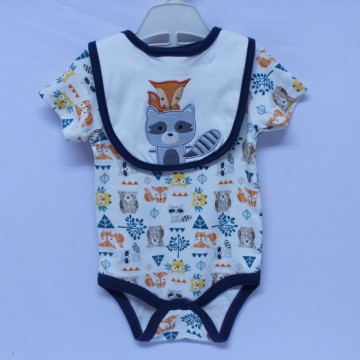 Customize reborn toddler clothes 100% cotton baby underwear printed baby onesie