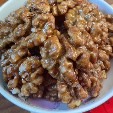 Nueces de nuez premium recubiertas de miel para picar