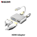 4 المنافذ HDMI VGA USB C 87W الطاقة