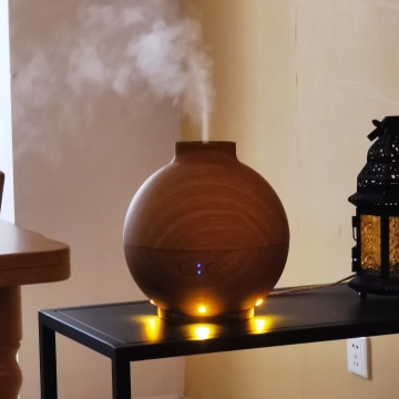 Wood Tone Ultrasonic Humidifier with Aroma Diffuser