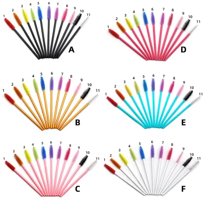 Pink Mini Lash Spoolie Eyebrow Applicator Brush