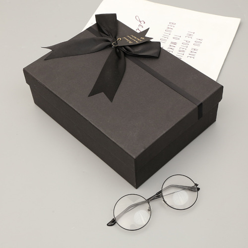 Groothandel Mat Black Gift Box met lint