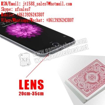 XF iPhone 6 mobile phone camera for poker scanner