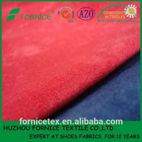 China manufacturer polyester speckled velvet fabric tricot brushed fabric