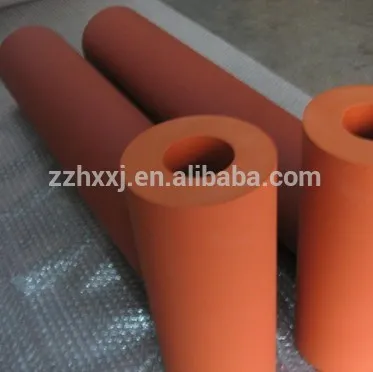 Silicone rubber stamping roller