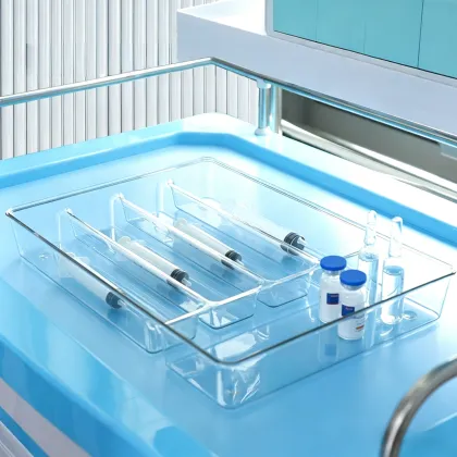Stackable Medical Syringe Tray