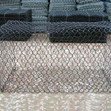 壁と川の川岸保護のための熱い浸漬亜鉛めっき六角形ガビオンボックス