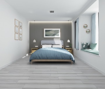 Ajuste de cerámica gris sin deslizamiento de madera para hoteles