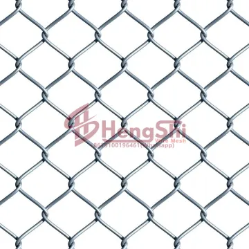 Chain Link Fence with Barbed Wire Extension Arms and Diamond Fencing Wire