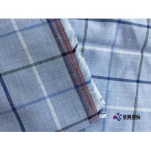 Light Blue Check Man Shirt Fabric