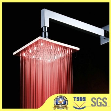 200mm Square Green/ Blue/Red LED Shower Heads