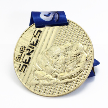 Partihandel anpassade guld judo race medaljer