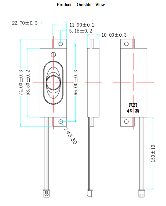 90dB Lead Wire Speaker 90dB Lead Wire Speaker