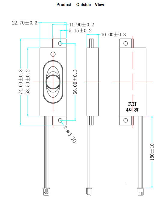 90dB Lead Wire Speaker