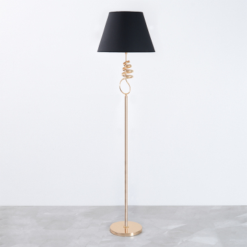 Customized Metal Tall Office Lamps with Gold Finish for Living Room and Hotel Decor