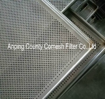 Stainless Steel perforated fruit drying tray