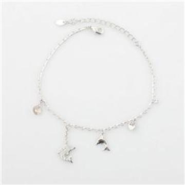 Fashion Copper Anklet with Swarovski Stone