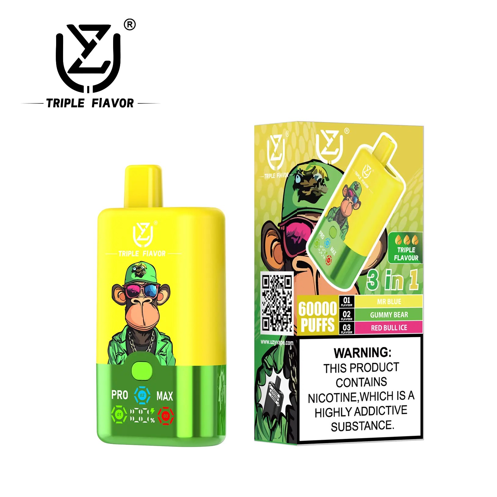 Gudang uzy rasa triple 60k puffs