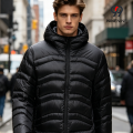 Sudadera con capucha ligera y elegante para hombre.