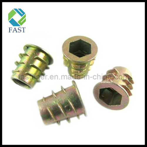 Zinc Plated Wood Insert Nut