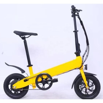 Basikal Bandar Elektrik Kompak Terjangkau: E-Bike Alloy Aluminium 12 inci dengan motor 250W untuk perjalanan dewasa