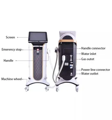 Diode laser permanent hair removal laser skin rejuvenation 808 diode laser hair removal beauty equipment