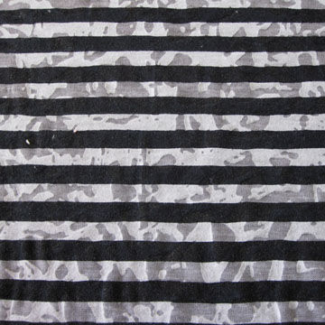 Burn-out jersey fabric, made of 50% cotton and 50% polyester