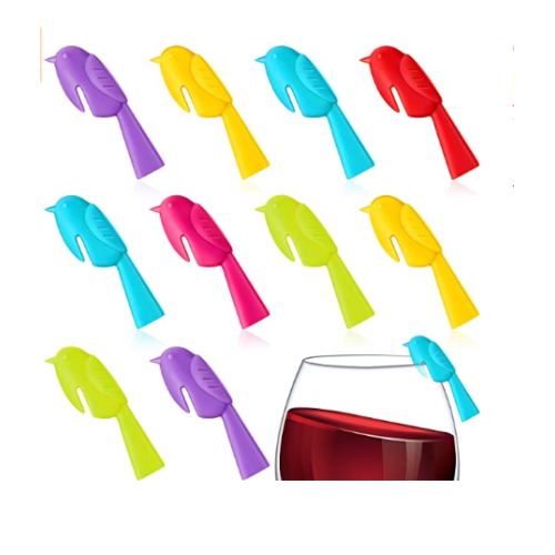 Silicone Bird Wine Markers Minuman