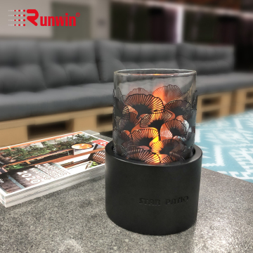 Bioethanol Fire Pit Table Set: Smokeless Tabletop Fireplace for Indoor and Outdoor Use