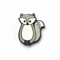 Kartun logam adat Anime Fox Lapel Pin