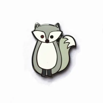 Custom Metal Cartoon Cute Anime Fox Lapel Pin