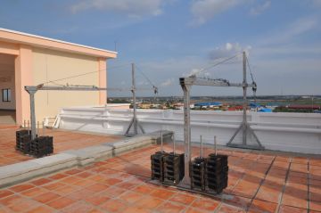 7 - 8m / Min Rated Speed Suspended Working Platform Hanging Device For Building Working